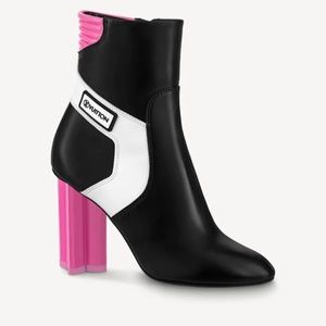 Louis Vuitton Silhouette Pink/Black Boots